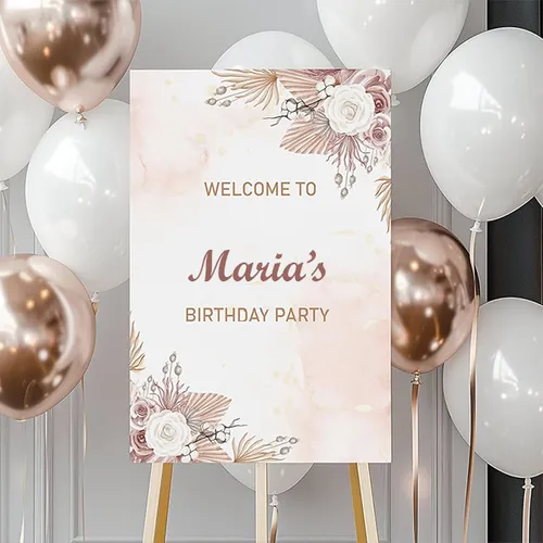 Beautiful Birthday event sign.   Krasiva tabela za rozhden den