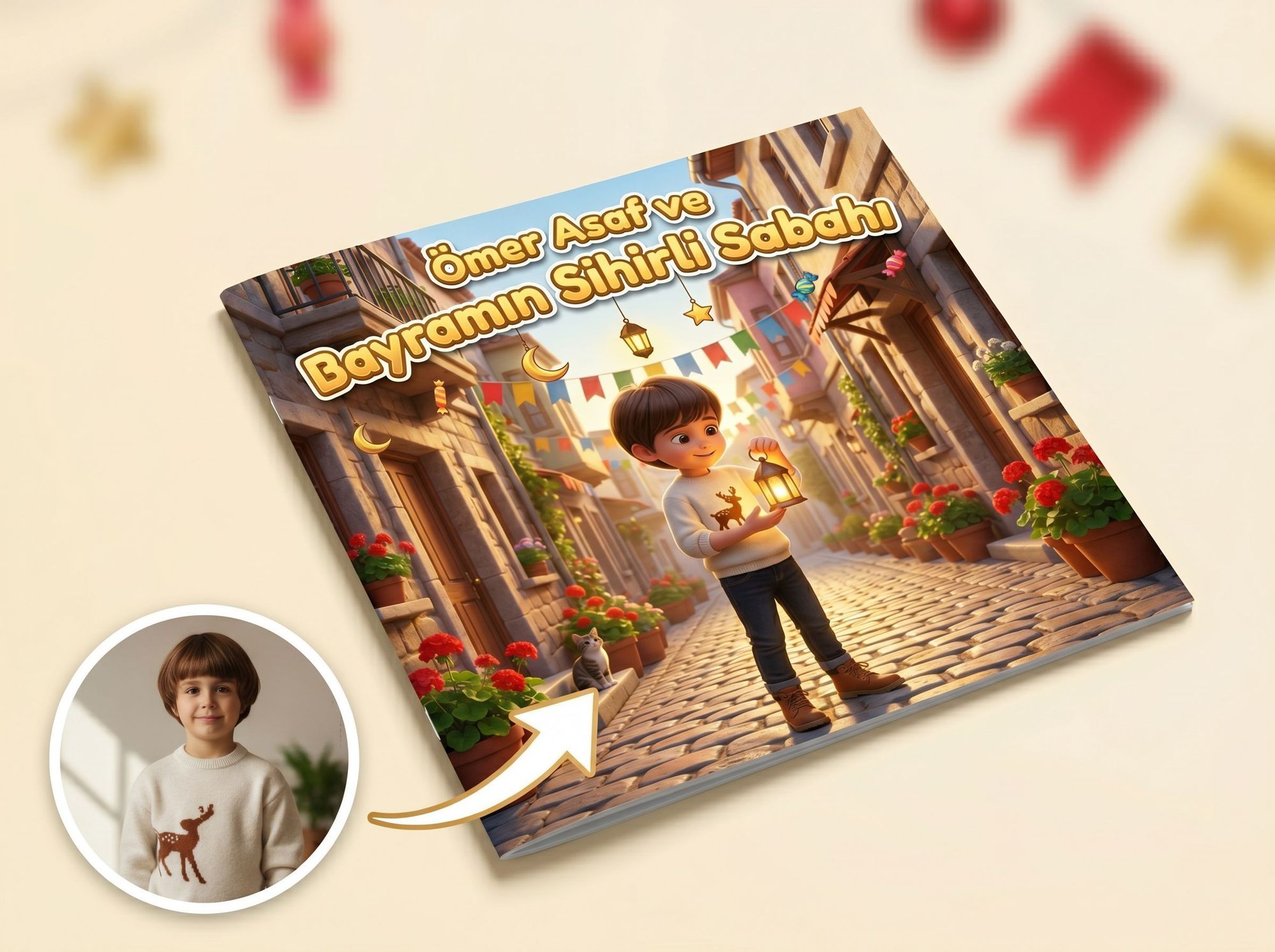 Çocuğunuzun İsmi ve Resmiyle Kişiye Özel Hikaye Kitabı 2