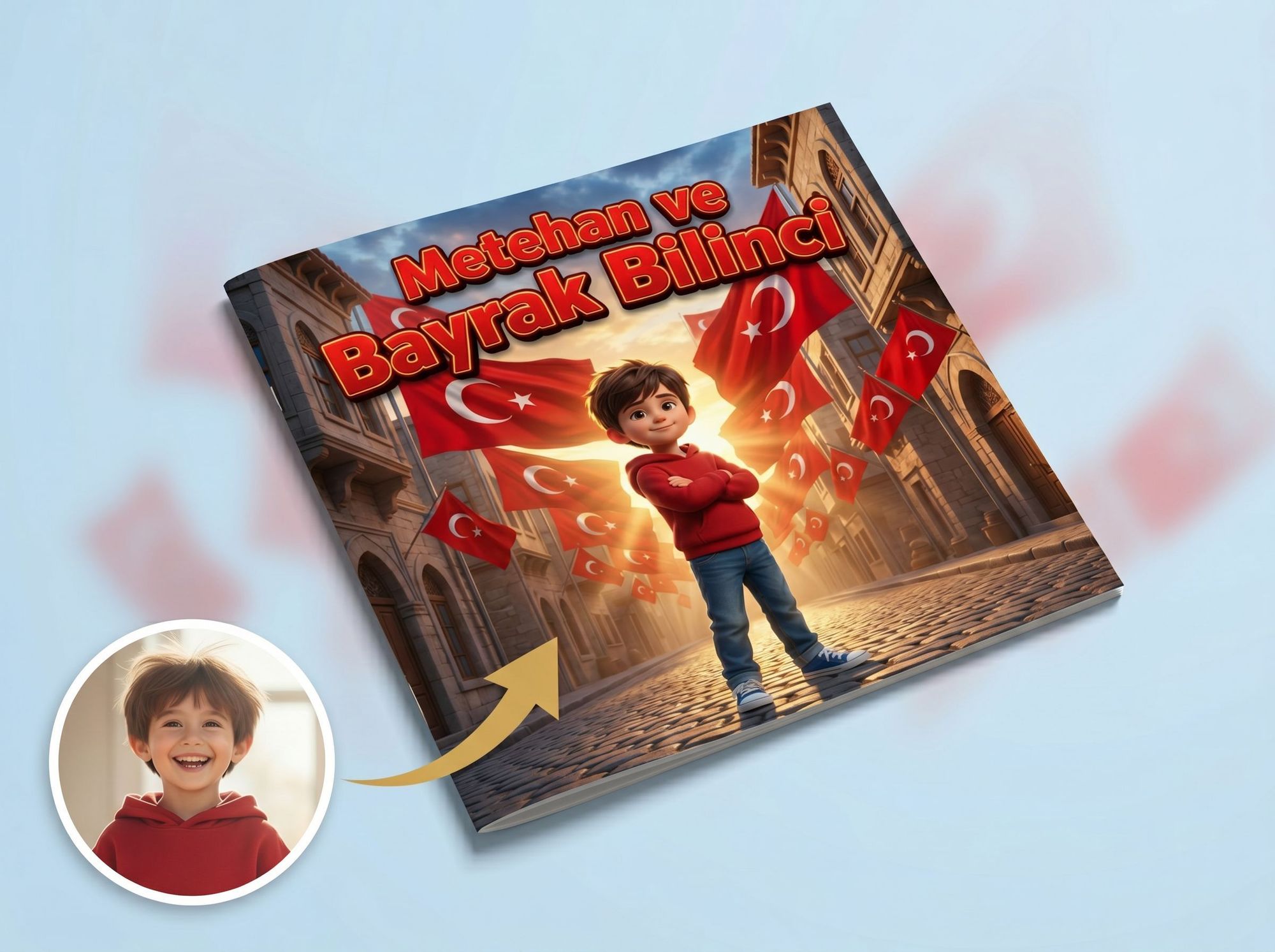 Çocuğunuzun İsmi ve Resmiyle Kişiye Özel Hikaye Kitabı 4