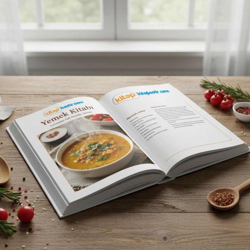 Yemek Kitabı Baskısı | Renkli & Sert Kapak 1