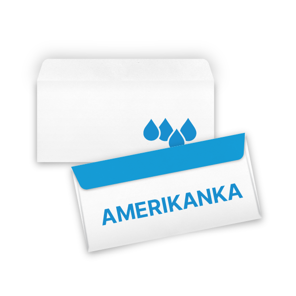 Kuverta Amerikanka - brez okna (230 x 110 mm) Kuverta amerikanka