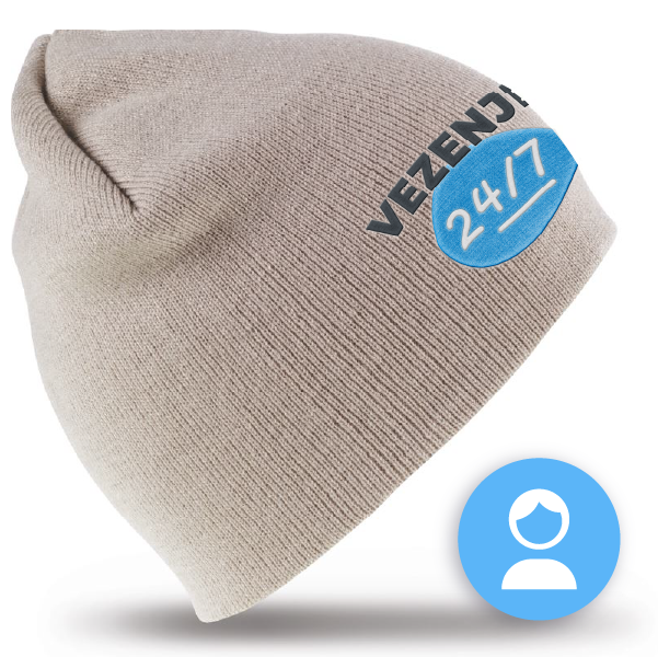 Moška zimska kapa - vezenje