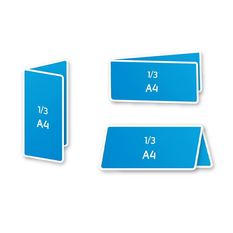 2 x 1/3 A4