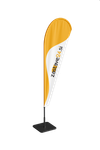 beach flag zastava v obliki kapljice