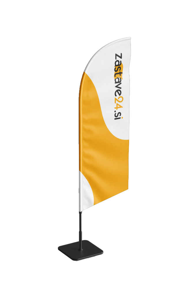 beachflag reklamna zastava v obliki jadra