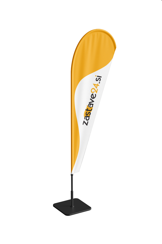 beach flag zastava v obliki kapljice