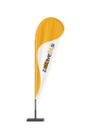 beach flag zastava v obliki kapljice