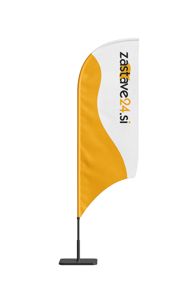 reklamna beachflag zastava oblike jadro konkavno
