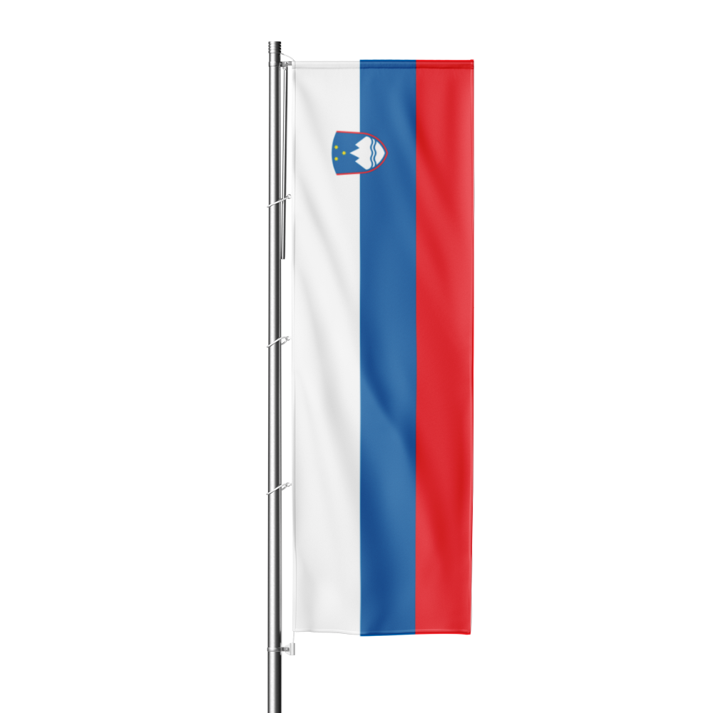 Slovenska zastava za izobešanje velikosti 100 x 300 cm