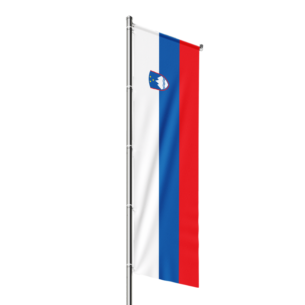 Slovenska zastava za izobešanje velikosti 100 x 300 cm