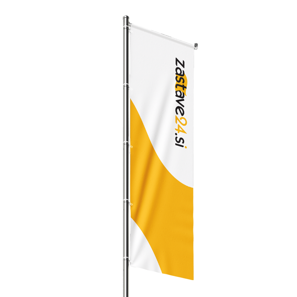 Reklamna zastava z logotipom podjetja