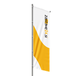 Reklamna zastava z logotipom podjetja