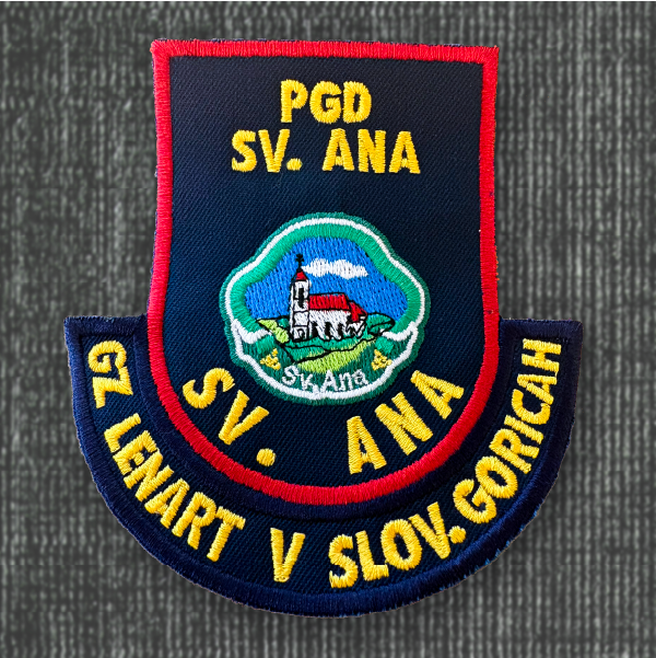 Našitev vezen za gasilsko društvo sv. Ana