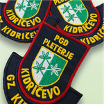 Našitki vezeni za PGD Pleterje