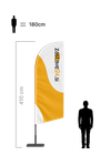 Beachflag jadro L – višina: 410 cm 1