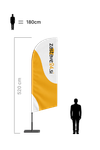 Beachflag jadro XL – višina: 520 cm 1