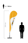 Beachflag kapljica M – višina: 310 cm 1