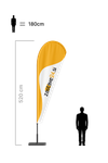 Beachflag kapljica XL – višina: 520 cm 1