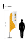reklamna beachflag zastava oblike jadro konkavno