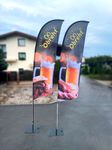 reklamna beachflag zastava za mesne izdelke Obreht