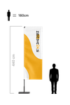 velika reklamna beachflag zastava z logotipom