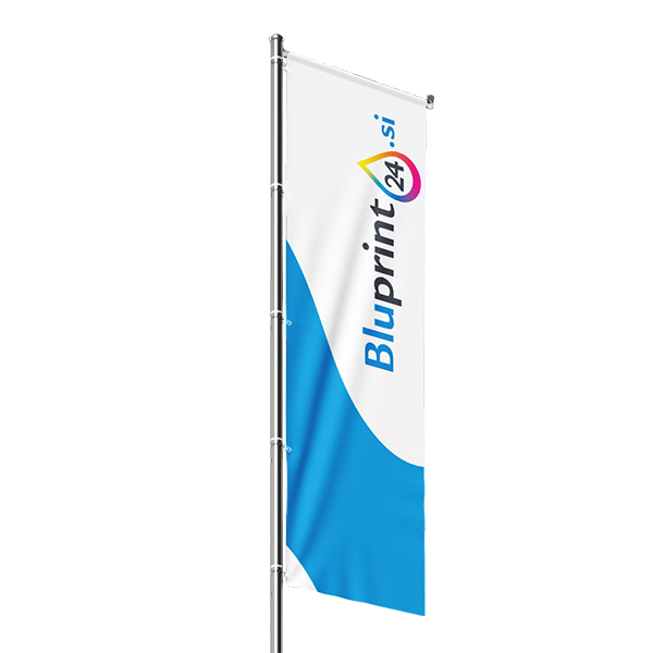 Reklamna zastava z logotipom podjetja