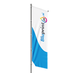 Reklamna zastava z logotipom podjetja