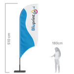 promocijska beachflag zastava v različnih velikostih