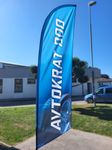 beachflag reklamna zastava v obliki jadra reference