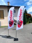 beachflag reklamna zastava v obliki jadra reference