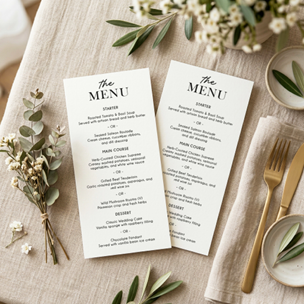 Menu Cards