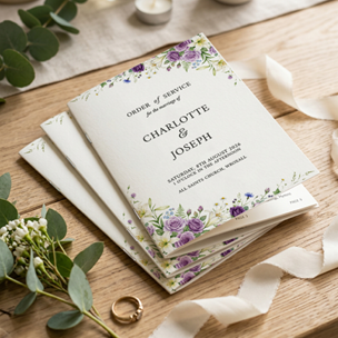 Wedding Order of Service