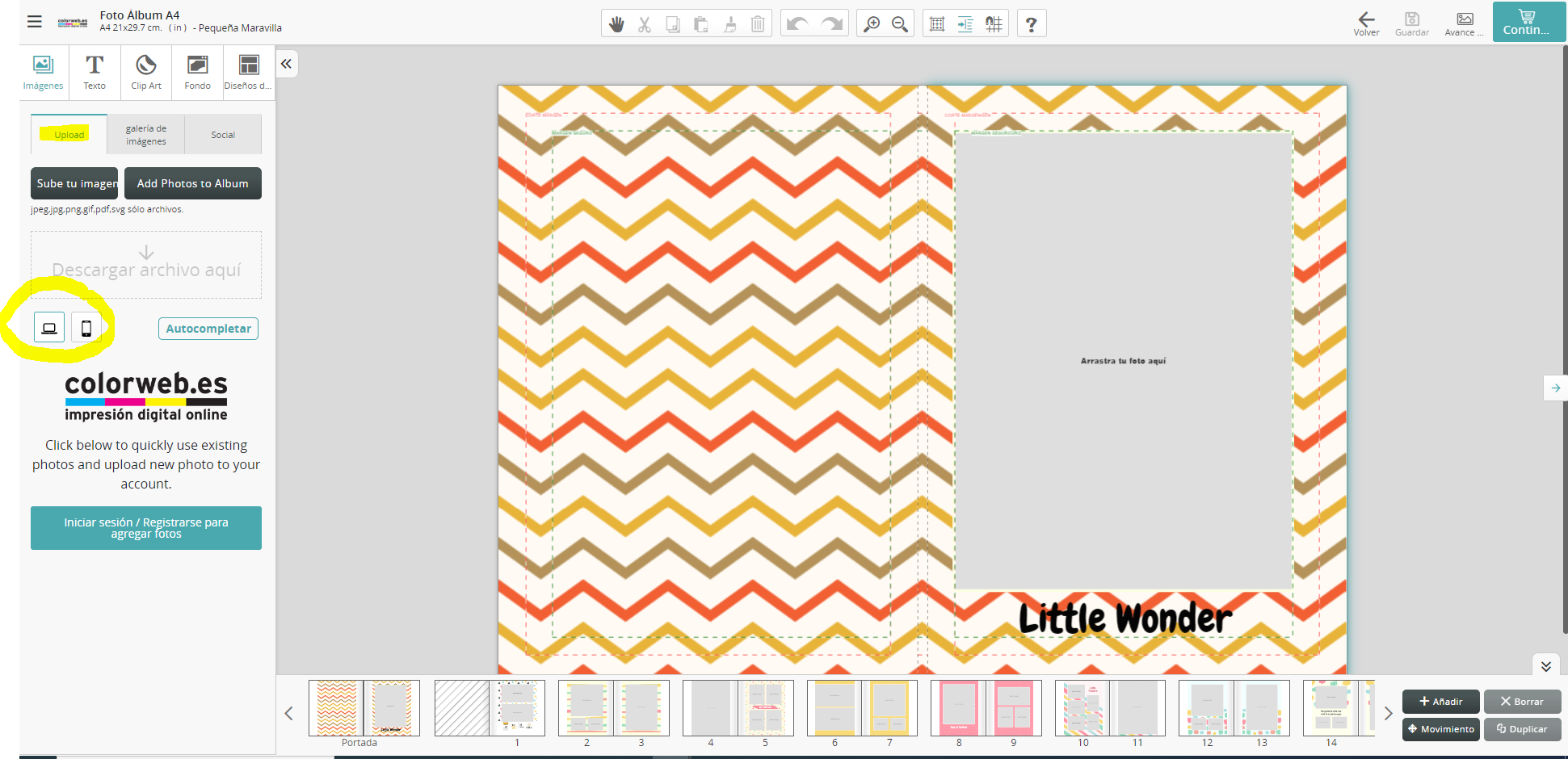 diseñar-online-foto-album-A4