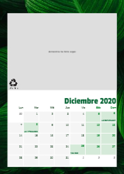 Creativo 02 Calendario de pared A4 100% reciclado