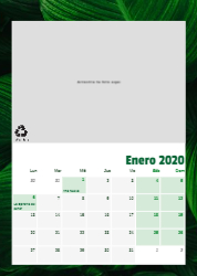 Creativo 02 Calendario de pared A4 100% reciclado