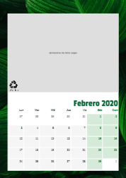 Creativo 02 Calendario de pared A4 100% reciclado