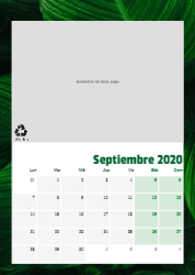 Creativo 02 Calendario de pared A4 100% reciclado