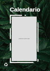 Creativo 01 Calendario de pared A4 100% reciclado