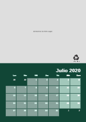 Creativo 01 Calendario de pared A4 100% reciclado