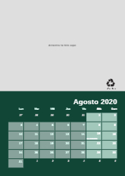 Creativo 01 Calendario de pared A4 100% reciclado