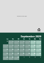 Creativo 01 Calendario de pared A4 100% reciclado