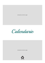 Creativo 03 Calendario de pared A4 100% reciclado