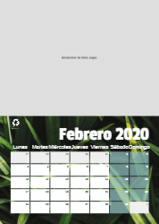 Creativo 05 Calendario de pared A4 100% reciclado