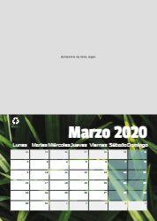 Creativo 05 Calendario de pared A4 100% reciclado