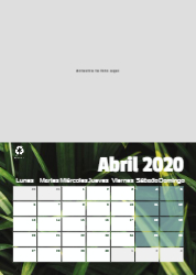 Creativo 05 Calendario de pared A4 100% reciclado