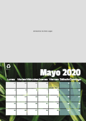 Creativo 05 Calendario de pared A4 100% reciclado
