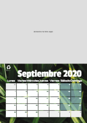 Creativo 05 Calendario de pared A4 100% reciclado