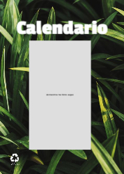 Creativo 05 Calendario de pared A4 100% reciclado