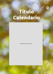 Creativo 06 Calendario de pared A4 100% reciclado