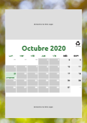 Creativo 06 Calendario de pared A4 100% reciclado